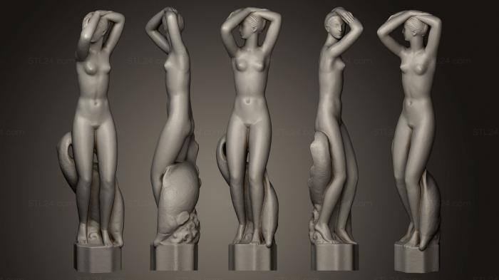 Figurines of girls (Girl statue Psek, STKGL_0194) 3D models for cnc